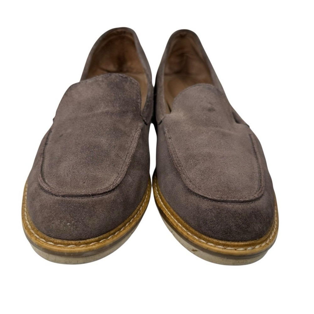 Adam Tucker‎ Loafers Women's Size 8 Gray Suede Leather Almond Toe